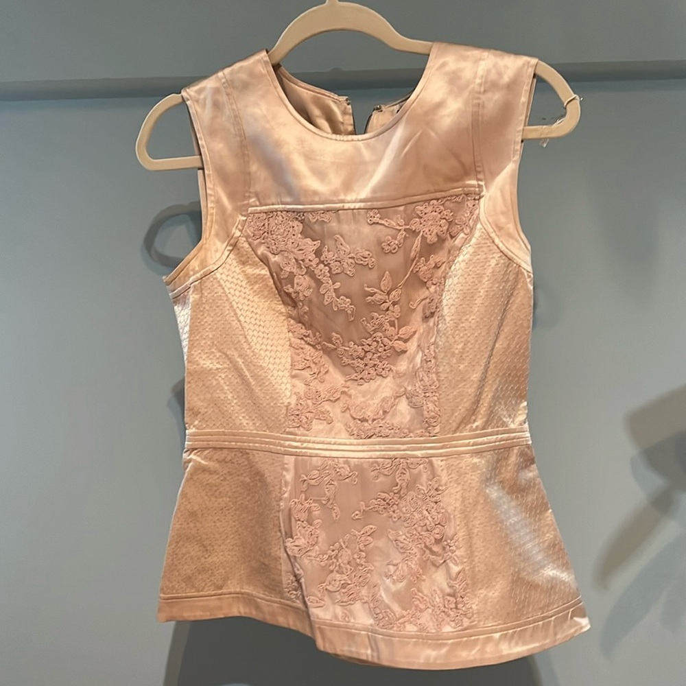 BCBG Embroidered Top